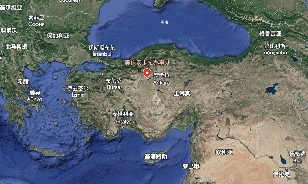 土耳其辦事處地理位置 ▲ 土耳其辦事處地理位置 ▲